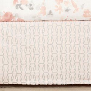 Pottery Barn Kids Amelia Crib Skirt - Blush